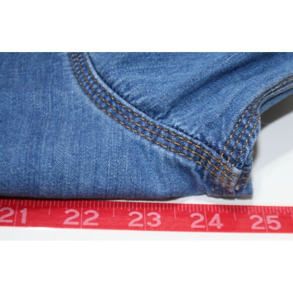 L.L. Bean Traditional Fit Denim Chambray Workwear Shirt Mens Large Casual Rugged - Picture 7 of 8